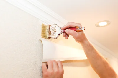Pose de papier peint à Boisney — revêtements muraux et toiles de verre